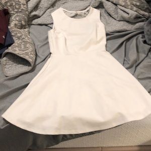 Lulu’s backless white skater dress